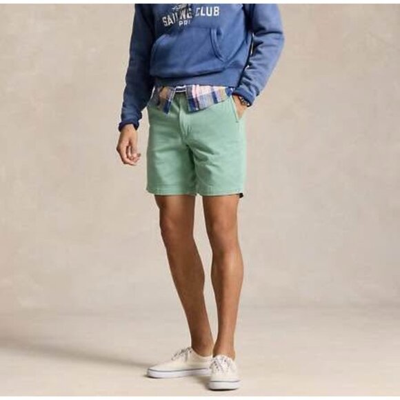 Polo Ralph Lauren Salinger Straight Fit Chino Short (31 Men’s) Sea foam Green - Picture 2 of 9